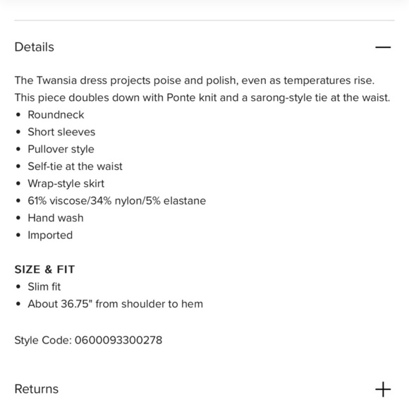 - Club Monaco The Twansia dress - Picture 8 of 8